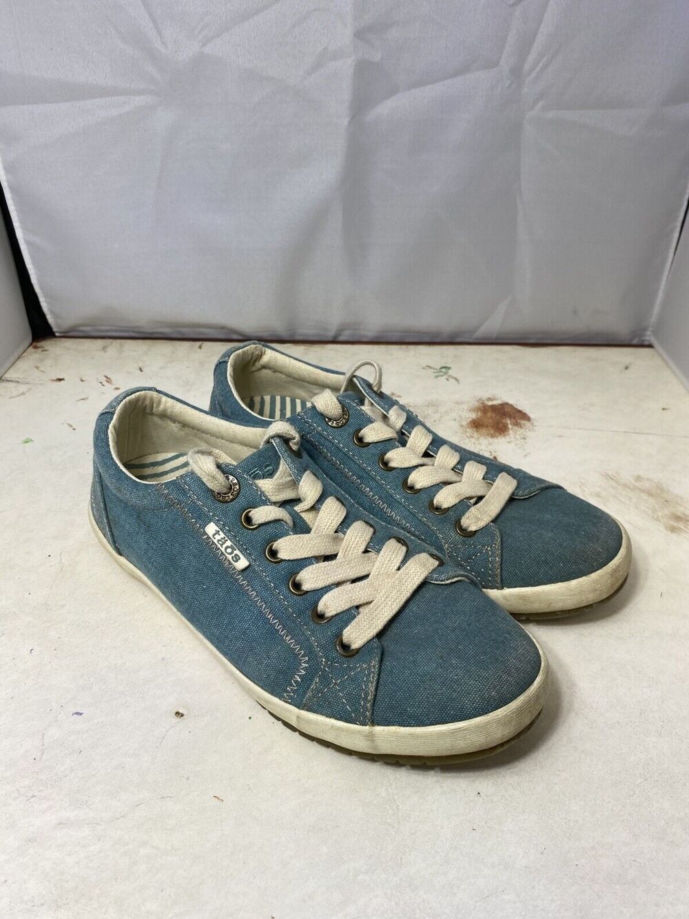Taos Star STA-12844 Blue Lace Up Canvas Sneaker 7M